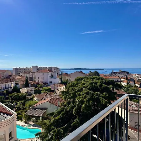 Apartment T3 Sea View Walking Distance Of Palais, Ac , Parking, Terrace Cannes