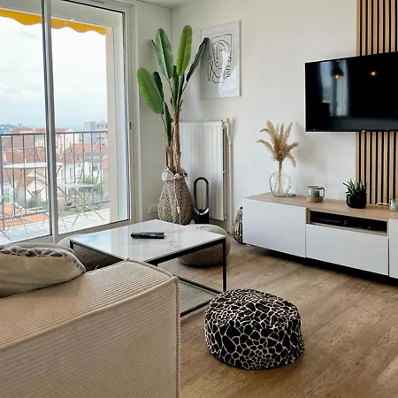T3 Sea View Walking Distance Of Palais, Ac , Parking, Terrace Cannes
